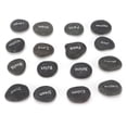 thumbnail image 4 of Fyydes 16Pcs Engraved Pebbles Black Matte Rune Divination Supplies with Engraved Lettering for Meditation,Engraved Pebbles,Engraved Lettering Pebbles, 4 of 8