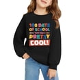 thumbnail image 4 of GiLiling Girls Boys 100th Day Of School Graphic Sweatshirts, Back to School Long Sleeve Pullover, Loose Casual Tops for Kids Campus Wear (Orange, 9-10 Years), 4 of 5