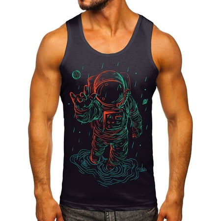 

Dtydtpe Men Casual Spring Summer Sleeveless Printed O Neck Shirt Tank Tops Blouse Cotton Tee Shirt Men Scrub Long Sleeve Undershirt Men Men Long Sleeve Pack Sun Guard Shirt for Juniors Long Sleeve