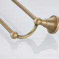 thumbnail image 2 of MasteelfCA 1 Pc Brass Bathroom Towel Rack Double-layer Towel Rack (Light Brown, Bronzed), 2 of 9