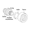 thumbnail image 4 of Codo 90° para PEALPE, 1/2', con rosca hembra, Foset plateado, 4 of 4