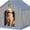 Light Blue, variant on Dog House Outdoor Indoor for Small Medium Dogs, Sturdy Plastic Waterproof Doghouse with Air Vents and Elevated Floor, Easy Clean and Assemble (Grey, 26.18''L × 24.02''W × 25.98''H)