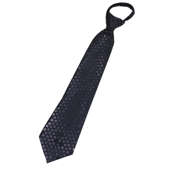 FADAACAI Mens Ties Men's and Women's Carnival Stage Accessory Sequin Adjustable Tie Ties for Men Silk Ties for Men Black One Size Clearance!