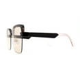 thumbnail image 3 of Womens Rimless Butterfly Chic Light Fashion Sunglasses Brown Light Brown, 3 of 4
