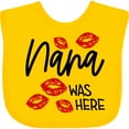 thumbnail image 3 of Inktastic Nana Was Here Red Kisses Boys or Girls Baby Bib, 3 of 4