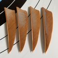 thumbnail image 1 of 50 Uds 3 "escudo cortado Fletching plumas de flechas plumas de pavo tiro con arco flecha accesorios Fletches plumas Real Nutral 3 pulgadas, 1 of 4