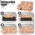thumbnail image 6 of Xoenoiee Rainbow Flower Pattern 8 Pieces Stretch Sectional Recliner Sofa Slipcover Soft Fitted Fleece 3 Seats Couch Cover Washable Furniture Protector with Elasticity for Kids Pet, 6 of 7
