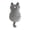 Gray, variant on Cats Plush Teether Toy for Indoor Play with Crinkle Sound Safe Cartoon Teether for Kittens Entertainment, Indoor Boredom Cats Fun Activity Toy