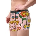 thumbnail image 4 of Kll Retro 70s Hippie Men'S Cotton Boxer Briefs Underwear-X-Large, 4 of 9