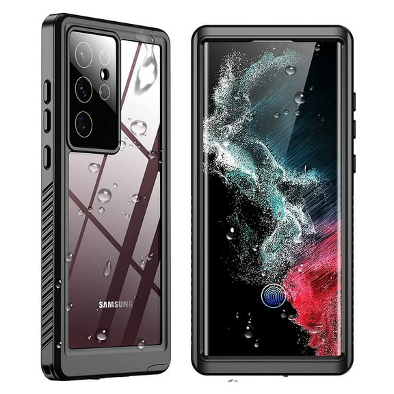 Samsung Galaxy S22 Ultra Case, Waterproof Built-in Screen Protector Full Protection Dteck Heavy Duty Shockproof Anti-Scratched Rugged Case for Galaxy S22 Ultra 5G 6.8'' 2022 (Black)