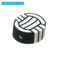 thumbnail image 3 of Uxcell Sport Beads Acrylic Sport Ball Beads Clay Softball Beads DIY Craft Spacer Loose Beads 200Pack Black and White, 3 of 7