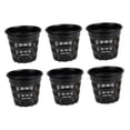 thumbnail image 3 of DOLITY 6 Pcs Pots pour Orchidées Semis Pépinière Rempotage Léger Patio Respirant 11cm Noir Rond, 3 of 9