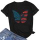 thumbnail image 2 of Blusa suelta de manga corta con cuello redondo y estampado a la moda para mujer Fridja zx1172, 2 of 5
