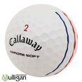 thumbnail image 1 of Mulligan - 12 Callaway Chrome Soft Triple Track 4A Recycled Used Golf Balls, White, 1 of 3