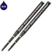 Jaymo Remplacement pour Cross 8518 et Schmidt 635 – Mesure 67 mm de long – D (D1) Mini recharge de stylo à bille multifonction standard – 6 noirs + 6 bleus