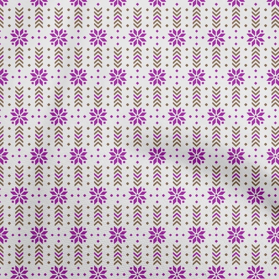 oneOone Viscose Chiffon Purple Fabric Christmas Quilting Supplies Print Sewing Fabric By The Yard 42 Inch Wide
