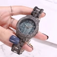 thumbnail image 5 of Jacenvly 2024 New Watch Batteries High-End Fashion Wood Grain Men'S Watch Digital Wood Grain Quartz Watch Smart Watch E, 5 of 5