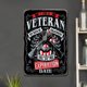 thumbnail image 2 of Placa Metal Vintage Manifiesto Veterano Pintura Hierro Rectangular 20x30cm Ygjytge, 2 of 9