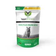 VetriScience Perio-Plus Crunchy Dental Care Treats for Cats, Chicken Liver, 60 Chews
