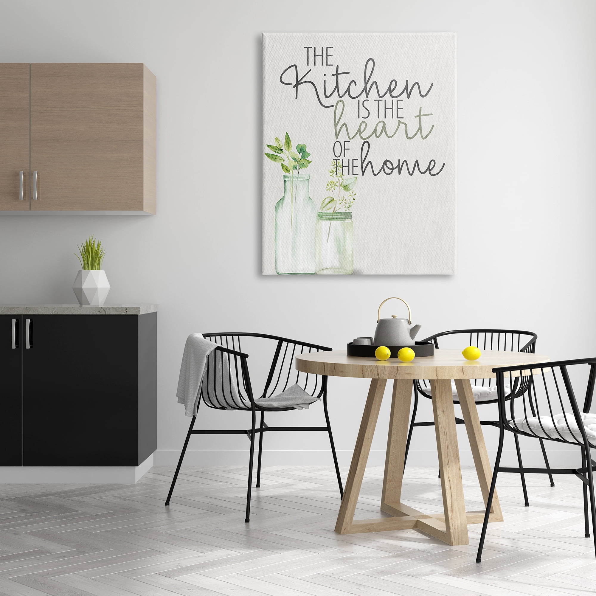 Stupell Industries Kitchen Heart Phrase Food & Beverage Painting Gallery Wrapped Canvas Print Wall Art, 36 x 48