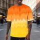 thumbnail image 5 of Ceisia Men's Loose Fit Solid Color T-shirt Short Sleeve Round Neck Elastic Casual Daily Sport Tee Tops Yellow XXXXL Gifts, 5 of 7