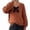 C25-NSLGXD Brown Sweaters for Women, variant on NSLGXD Women's V Neck Cable Knit Sweater Black Bow Decor Long Sleeve Pullover Casual Preppy Fall Outfits