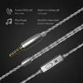 thumbnail image 3 of Auriculares intrauditivos Dynamic HIFI Bass Auriculares Tono ajustable (Negro con micrófono), 3 of 9