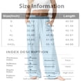 thumbnail image 3 of Womens Cotton Linen Pants Casual Button Up High Waisted Wide Leg Trousers Featuring Loose Fit Design Earthy Yellow L, 3 of 7