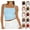 12# Blue, variant on Camisole Tops for Women Sleeveless Adjustable Spaghetti Strap Tank Tops Y2K Basic Shirts Gray XL