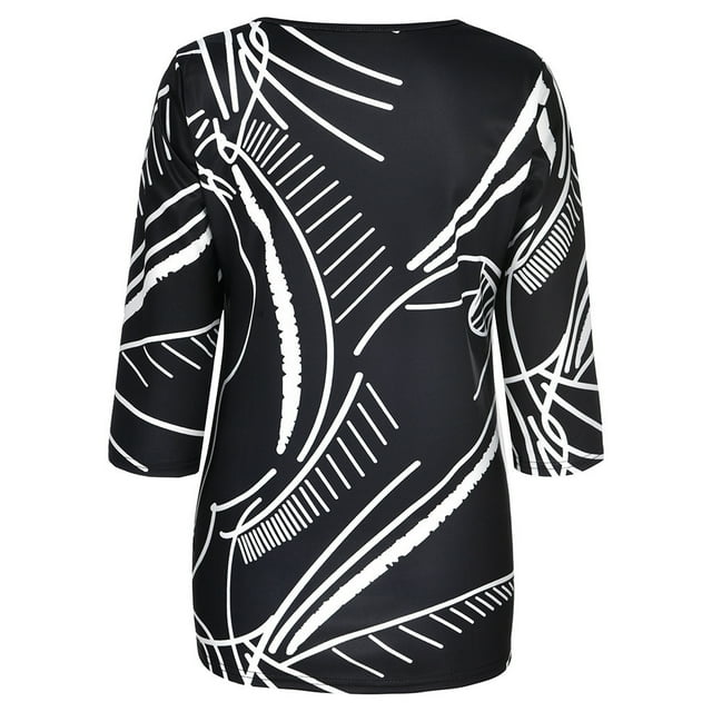 Mode Femme Printemps Imprimé Manches Mi-Longues Col Rond T-Shirt Décontracté;Halloween;Action de Grâce;Noël;Travail;Maison;Quotidien;Casual;rendez-Vous;Anniversaire;Fête