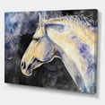 thumbnail image 3 of Close Up Of The Head of A Lipizzan Horse 40 in x 30 in Painting Canvas Art Print, by Designart, 3 of 4
