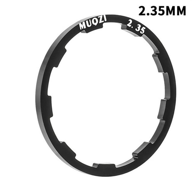 Rondelle de Moyeu Rainurée 1.0/1.5/1.85/2.1/2.18/2.35/2.5mm Entretoises de Boîtier de Pédalier Noir 2.35MM