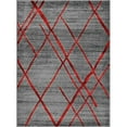 thumbnail image 4 of HR HANDCRAFT RUGS HR Modern Geometric Diamond Pattern Contemporary Abstract Area Rug Lava - 5' X 7', 4 of 5