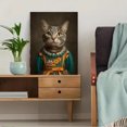 thumbnail image 5 of Mysterious Figure on Crescent Moon Canvas Print, Wall Art for Living Room Bedroom Study Office Hotel, 5 of 8