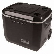 Coleman 50-Quart Xtreme 5-Day Hard Cooler with Wheels, Black