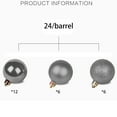 thumbnail image 4 of Christmas Balls Ornaments, Shatterproof Decorative Hanging Balls for Xmas Tree, Holiday Wedding Party - Silver 6cm, 4 of 5