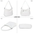 thumbnail image 5 of Montana West Soft Hobo Bags for Women Purses and Handbags Shoulder Satchel Bag, Solid White, 5 of 7