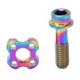 thumbnail image 1 of Kit de junta de tornillo de desviador delantero de bicicleta RISK, accesorio de tornillo de desviador de bicicleta plegable de aleación de titanio hueco, colorido, 1 of 10