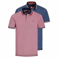 thumbnail image 1 of JACK&JONES polos hombre, pack de 2 - JJEPAULOS POLO 2PK, manga corta, color liso, algodón Rojo/Azul XL (X-Large), 1 of 5