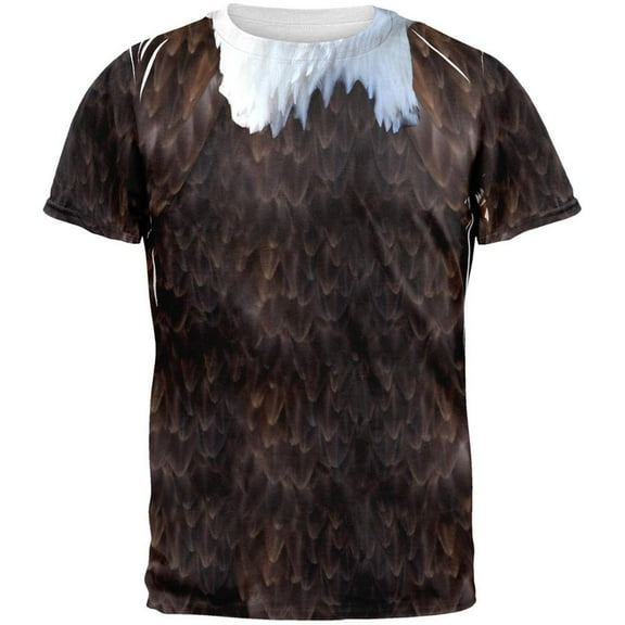Halloween Men's Bald Eagle Costume All Over Short Sleeve Graphic Tee