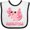 White and Black, variant on Inktastic Axolittle Cute Baby Axolotl Boys or Girls Baby Bib