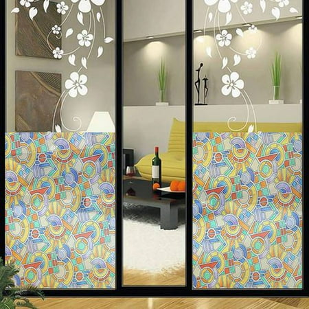 film window frosted peel electrostatic stick privacy vinyl bathroom control glass office kitchen decor