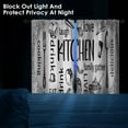 thumbnail image 3 of White Kitchen Curtains 36 Inch Length Black Kitchen Doodle Window Curtains Over Sink Set of 2, Modern Short Tier Curtain for Kitchen, Abstract Art Small Kitchen Decor, 3 of 6