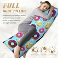 thumbnail image 5 of Picia Donuts Body Pillow Cover - Super Soft Microfiber 20x54 Body Pillow Case - Envelope Closure, Wrinkle, Stain Resistant Body Pillow Cover,Elegant Bedding, 5 of 8