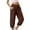 B105 Brown womens capris for summer clearance under $5, variant on Women Capris Under $5! Cagogo Summer Capri Pants for Women Plus Size Stretch Beach Capri Trousers Elastic Waist Loose Fit Casual Comfy Yoga Cropped Pants