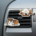 thumbnail image 5 of WIRESTER Car Air Freshener Fragrance Vent Clip Interior Decoration for Cars with Lemon Scented Pad - English Bulldog (S3), 5 of 7