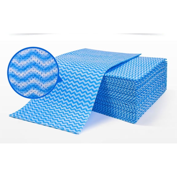 Disposable Cleaning Towels, Blue Dish Towels for Kitchen, 50 Count/Pack
