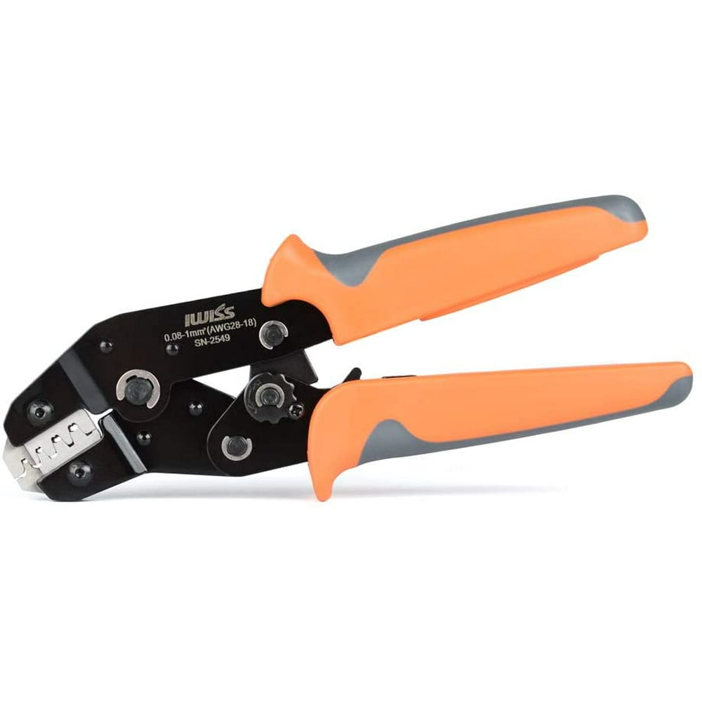 IWISS SN-2549 Crimping Tools for AWG 28-18 (0.08-0.5/0.25/0.5/1.0mm2 ...