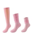 thumbnail image 5 of hoksml Women's Knee-High Long Socks Solid Color Warm Stockings Super Long Tight Knit Pile Socks, 5 of 5