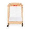 thumbnail image 4 of Child Craft Safe Haven Evacuation Compact Crib with 3" Mattress, ClearView Panels, 4" Wheels, Natural, 4 of 8